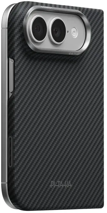 PITAKA Edge Apple iPhone Duo Hoesje 600D Magnetic Ultra Dun Zwart afbeelding 2