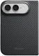 PITAKA Edge Apple iPhone Duo Hoesje 600D Magnetic Ultra Dun Zwart afbeelding 1