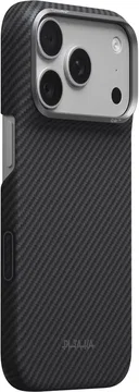 PITAKA Edge iPhone 18 Pro / 17 Pro Hoesje 600D Magnetic Zwart