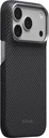 PITAKA Edge iPhone 18 Pro / 17 Pro Hoesje 600D Magnetic Zwart