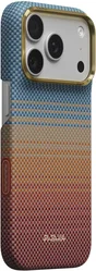 PITAKA Edge iPhone 18 Pro / 17 Pro Hoesje 600D Magnetic Ultra Dun Sunset 2.0 afbeelding