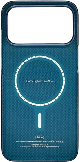 PITAKA Edge iPhone 18 Pro / 17 Pro Hoesje 600D Magnetic Milky Way afbeelding 3