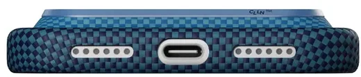 PITAKA Edge iPhone 18 Pro / 17 Pro Hoesje 600D Magnetic Ultra Dun Blauw afbeelding 5