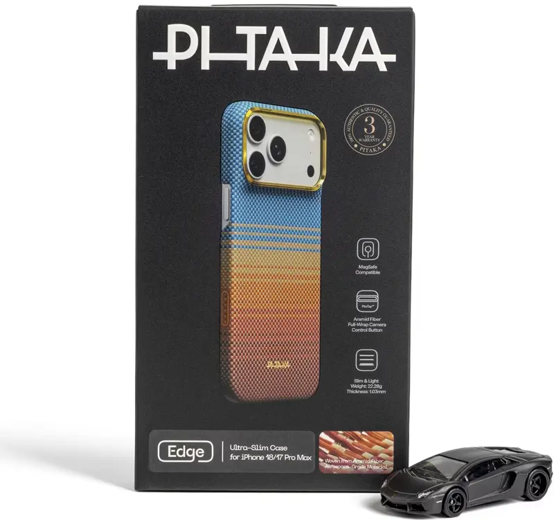PITAKA Edge iPhone 18 Pro Max / 17 Pro Max Hoesje Magnetic California Dream afbeelding 7