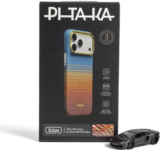 PITAKA Edge iPhone 18 Pro Max / 17 Pro Max Hoesje Magnetic California Dream afbeelding 7