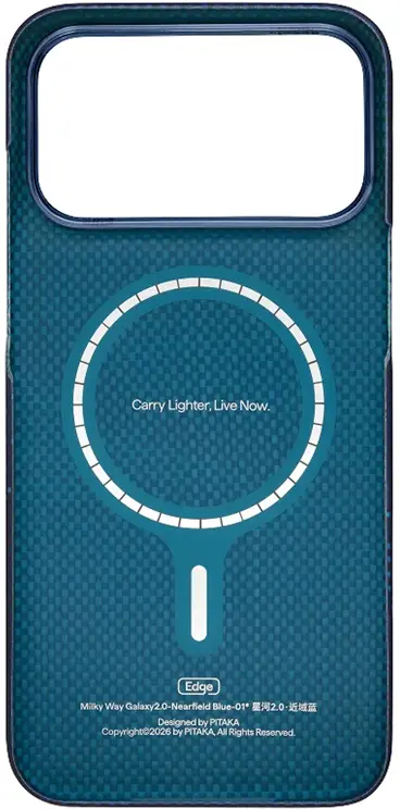 PITAKA Edge iPhone 18 Pro Max / 17 Pro Max Hoesje Magnetic Milky Way afbeelding 3