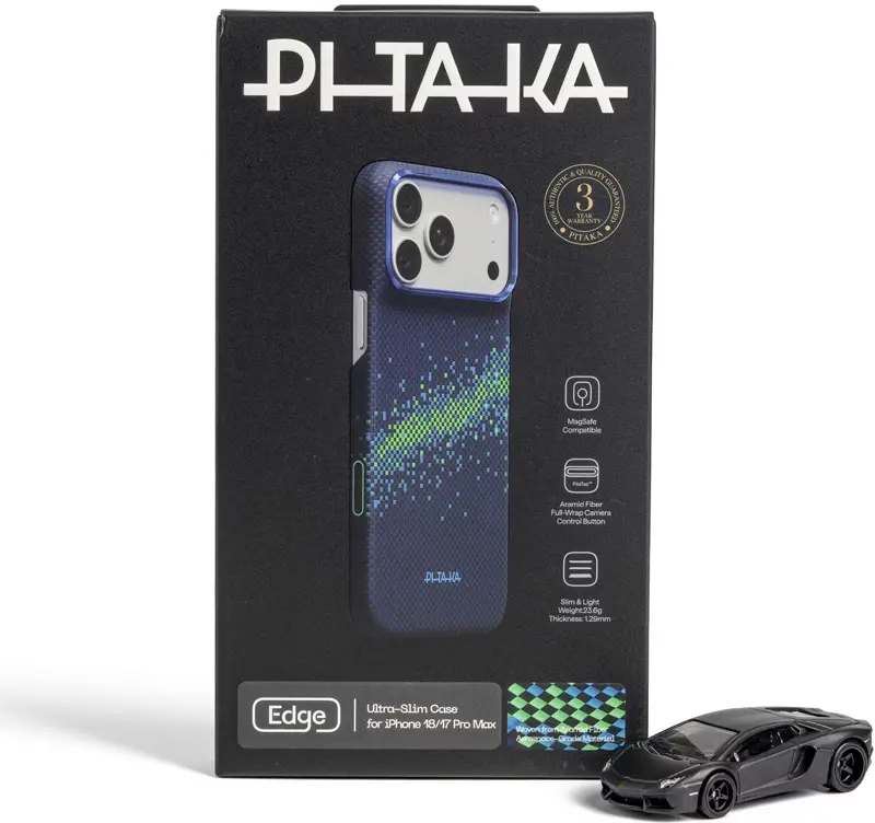PITAKA Edge iPhone 18 Pro Max / 17 Pro Max Hoesje Magnetic Milky Way afbeelding 7