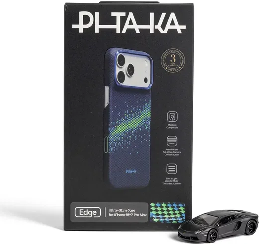 PITAKA Edge iPhone 18 Pro Max / 17 Pro Max Hoesje Magnetic Milky Way afbeelding 7