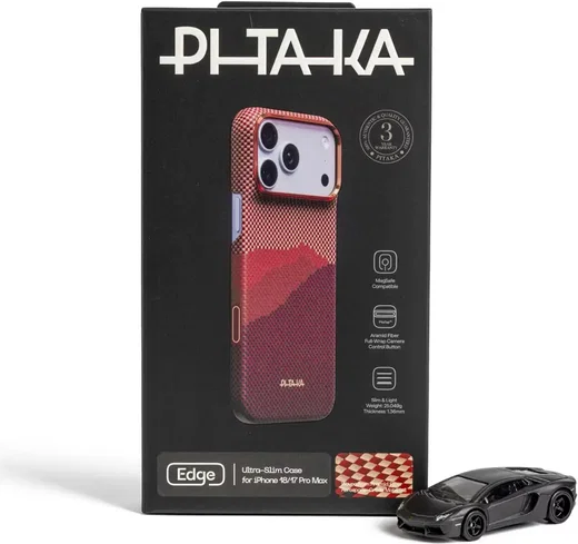 PITAKA Edge iPhone 18 Pro Max / 17 Pro Max Hoesje Magnetic Autumn Dusk afbeelding 7