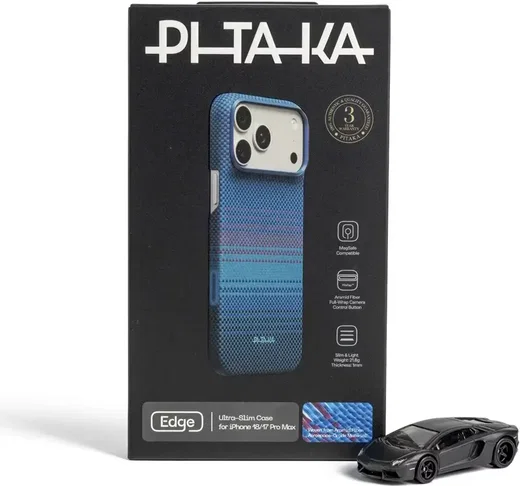 PITAKA Edge iPhone 18 Pro Max / 17 Pro Max Hoesje Magnetic Moonrise 2.0 afbeelding 7