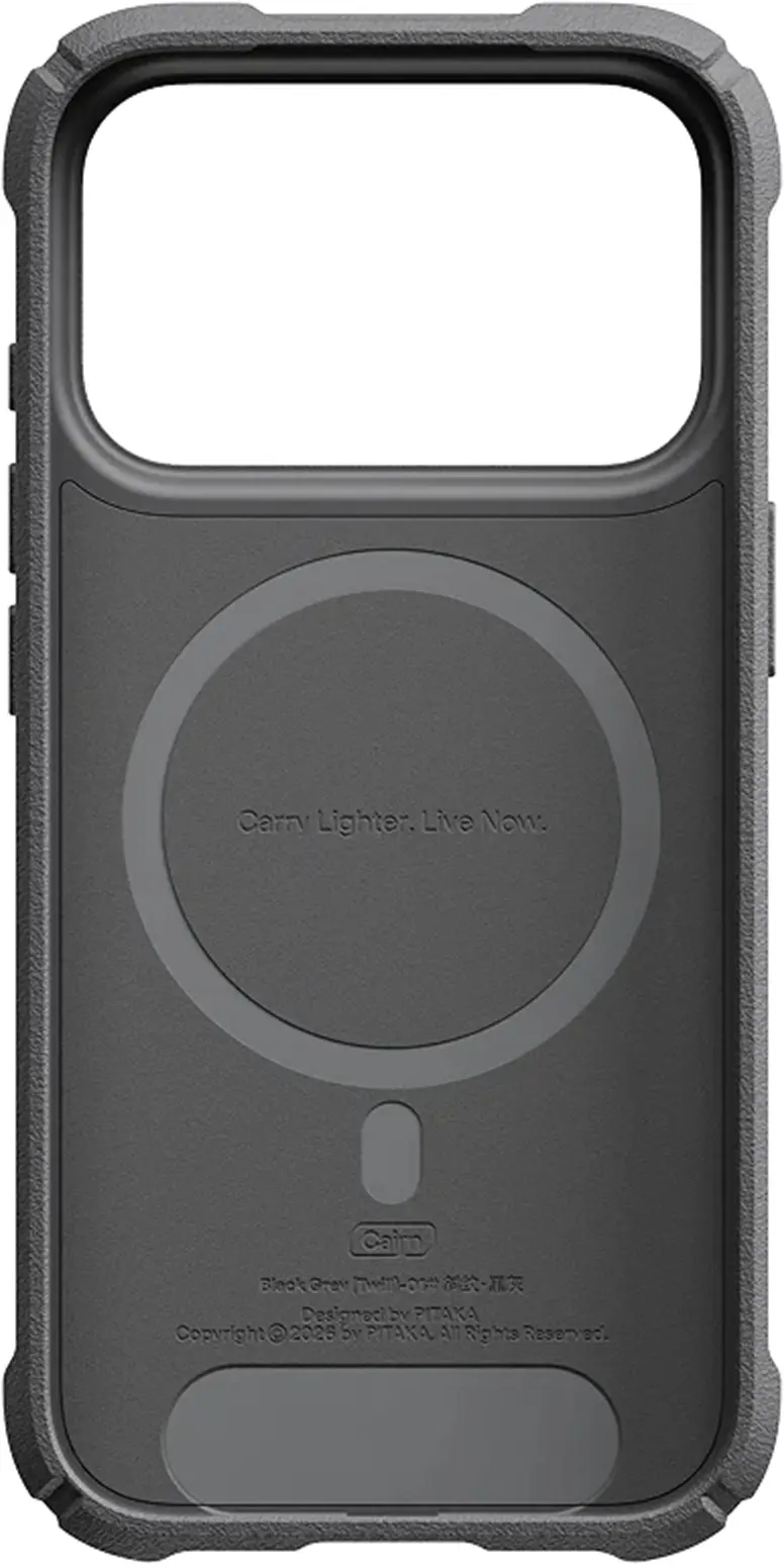 PITAKA Cairn Apple iPhone 18 Pro Hoesje 600D MagSafe Zwart afbeelding 3