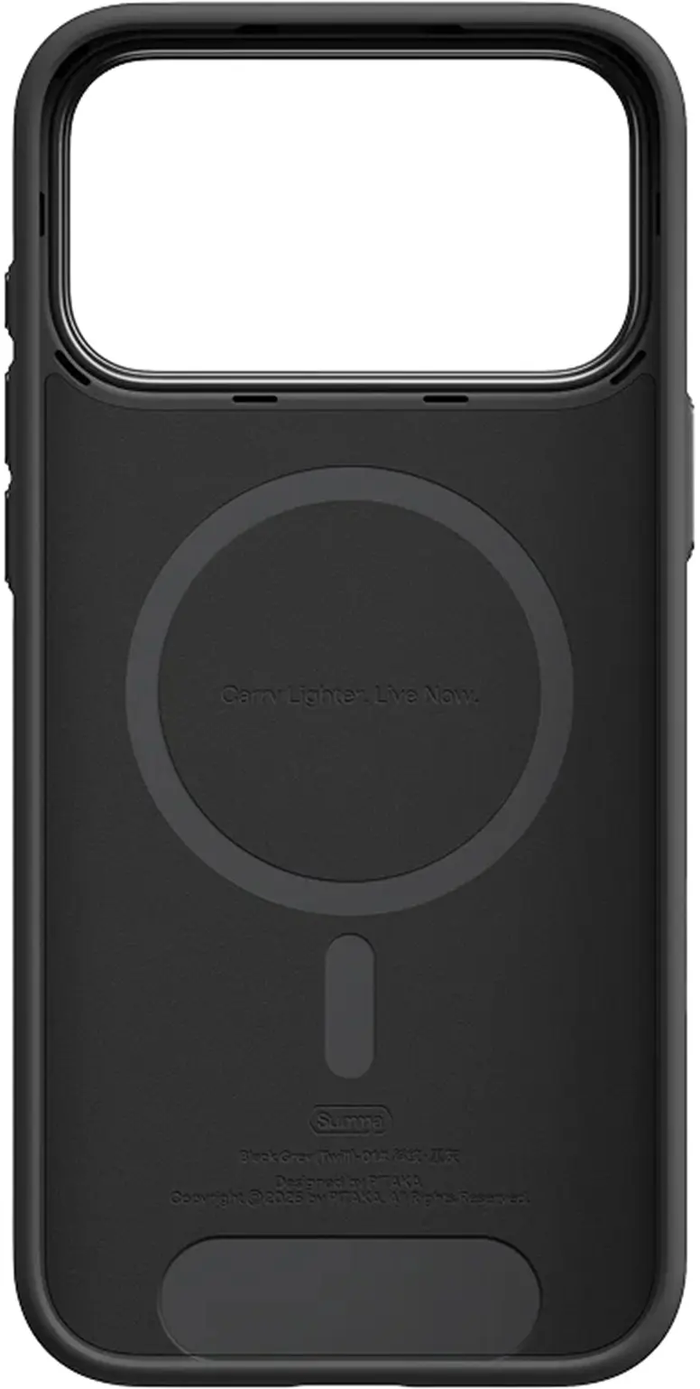 PITAKA Summa Apple iPhone 18 Pro Max Hoesje 600D MagSafe Zwart afbeelding 3