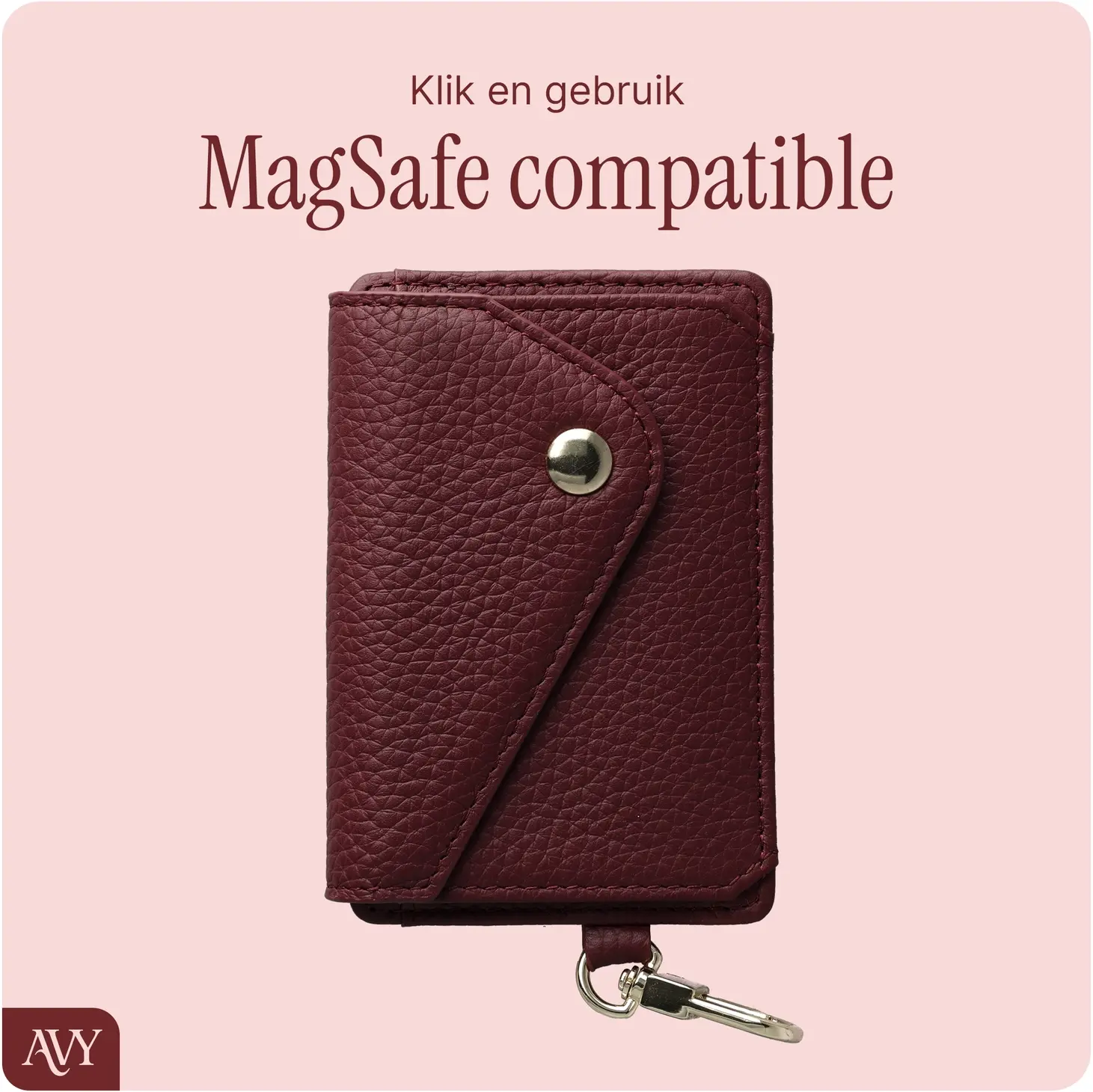 AVY Apple iPhone 18 Pro - Classic Kit - Leather Burgundy afbeelding 13