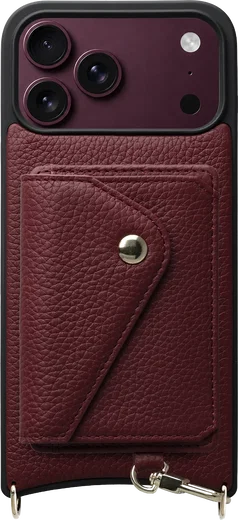 AVY Apple iPhone 18 Pro Max - Classic Kit - Leather Burgundy afbeelding 1