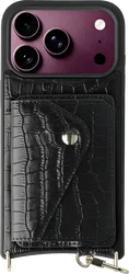 AVY Apple iPhone 18 Pro - Classic Kit - Leather Croco Zwart afbeelding