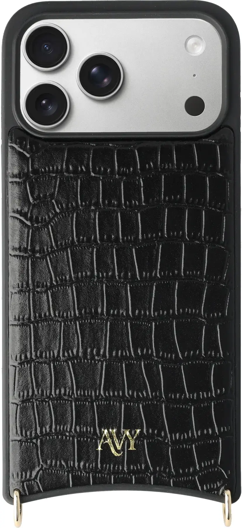 AVY Apple iPhone 18 Pro Max - Classic Kit - Leather Croco Zwart afbeelding 17