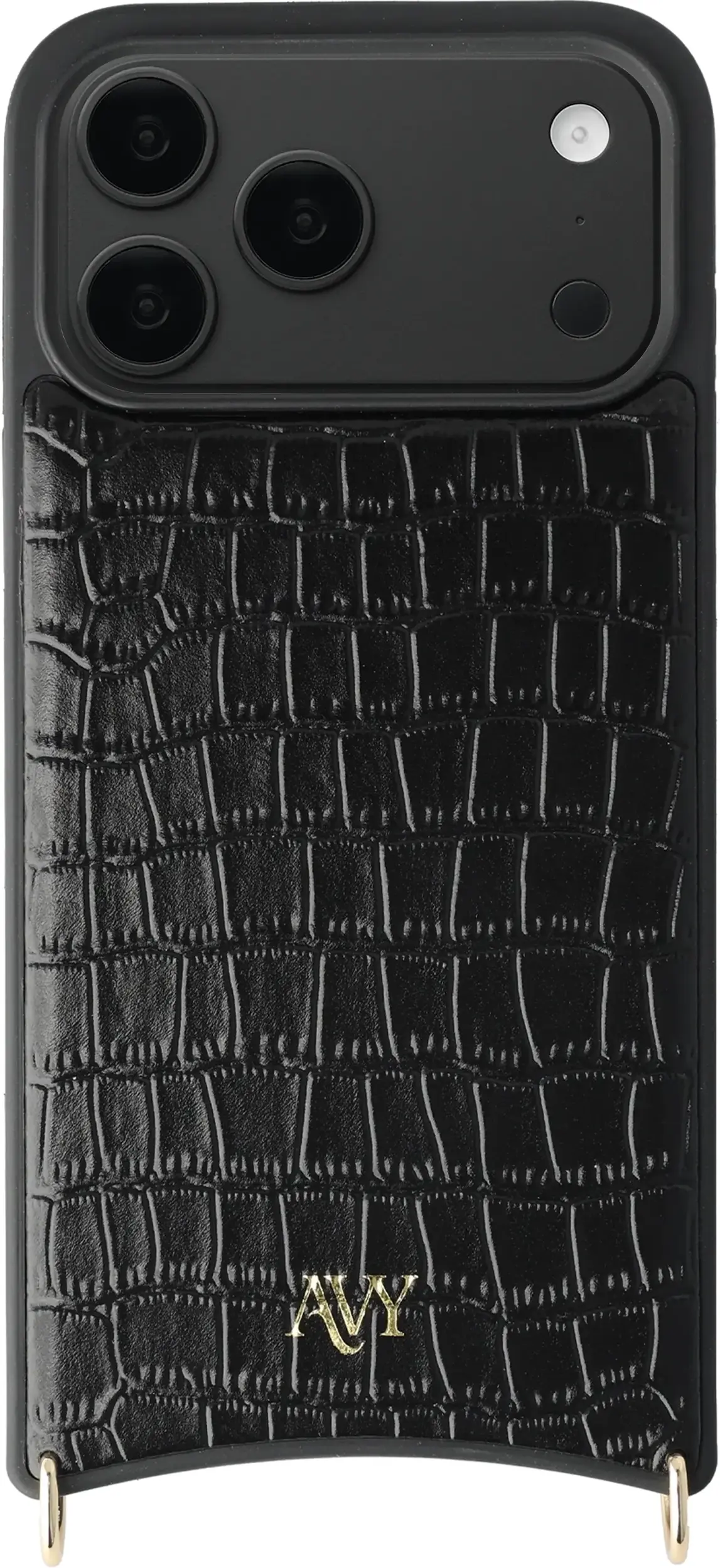 AVY Apple iPhone 18 Pro Max - Classic Kit - Leather Croco Zwart afbeelding 16