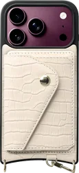 AVY Apple iPhone 18 Pro - Classic Kit - Leather Croco Beige afbeelding