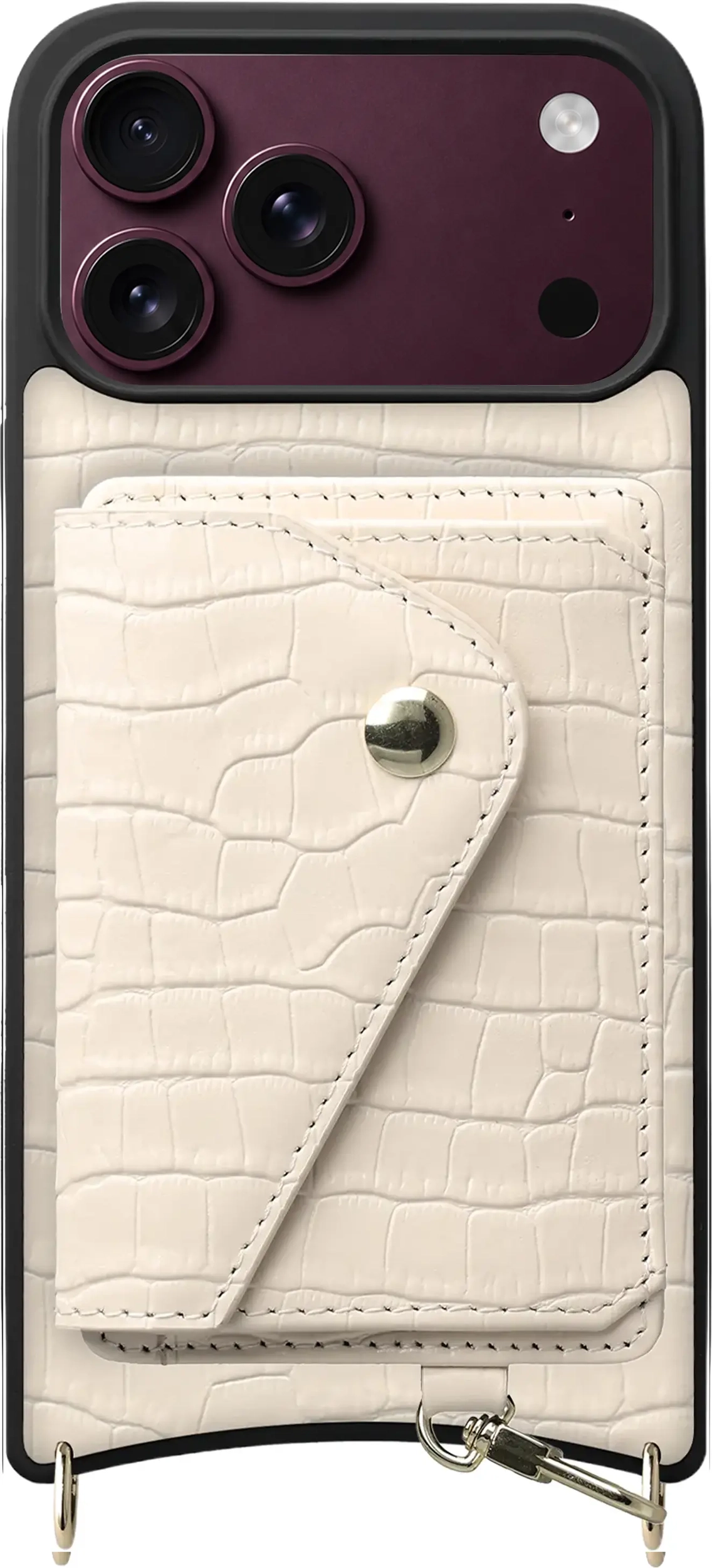 AVY Apple iPhone 18 Pro Max - Classic Kit - Leather Croco Beige afbeelding 1