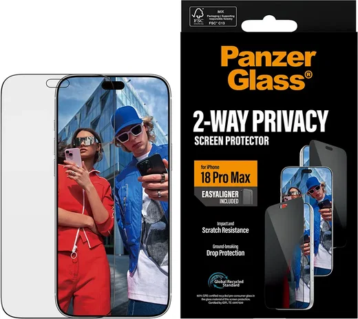 PanzerGlass Ultra-Wide Apple iPhone 18 Pro Max Screen Protector Privacy Glass afbeelding 1