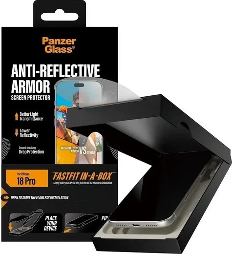 PanzerGlass Anti-Reflective Apple iPhone 18 Pro Screen Protector Tempered Glass afbeelding 2