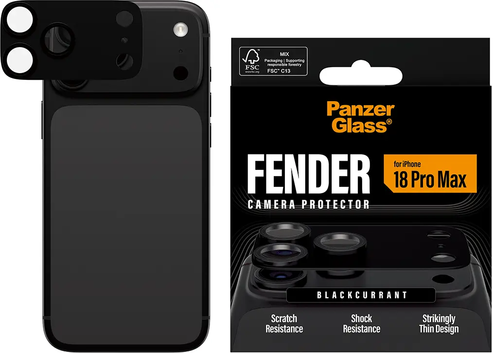 PanzerGlass Fender iPhone 18 Pro Max Camera Protector Tempered Glass Zwart afbeelding 11