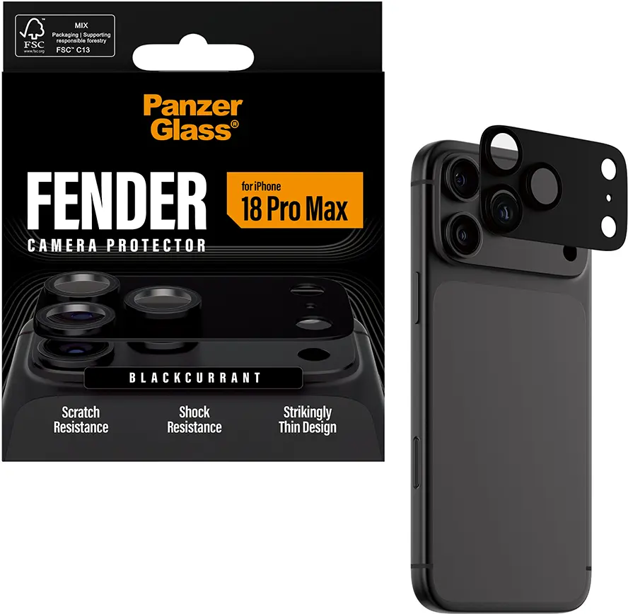 PanzerGlass Fender iPhone 18 Pro Max Camera Protector Tempered Glass Zwart afbeelding 13