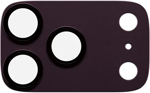 PanzerGlass Fender iPhone 18 Pro Camera Lens Protector Tempered Glass Burgundy afbeelding 5