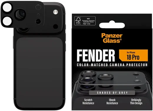 PanzerGlass Fender iPhone 18 Pro Camera Lens Protector Tempered Glass Grijs afbeelding 1