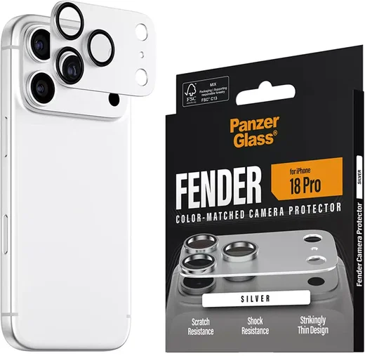 PanzerGlass Fender iPhone 18 Pro Camera Lens Protector Tempered Glass Zilver afbeelding 6
