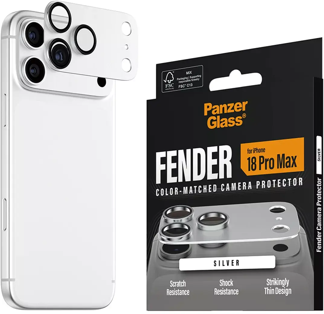PanzerGlass Fender iPhone 18 Pro Max Camera Protector Tempered Glass Zilver afbeelding 6