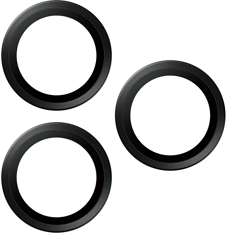 PanzerGlass Hoops Rings iPhone 18 Pro / 18 Pro Max Camera Lens Protector Zwart afbeelding 4