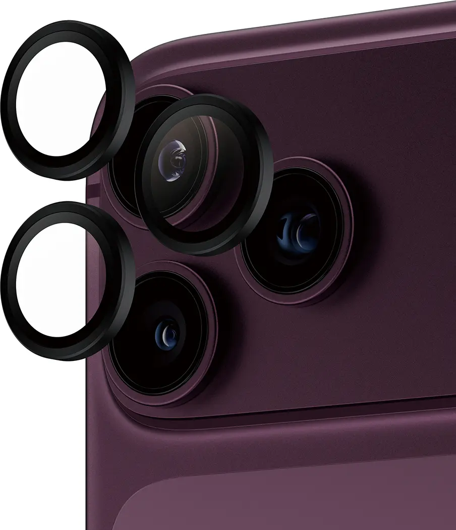 PanzerGlass Hoops Rings iPhone 18 Pro / 18 Pro Max Camera Lens Protector Zwart afbeelding 2