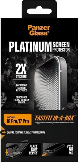 PanzerGlass Platinum Ultra-Wide Apple iPhone 18 Pro / 17 Pro Screen Protector afbeelding 4