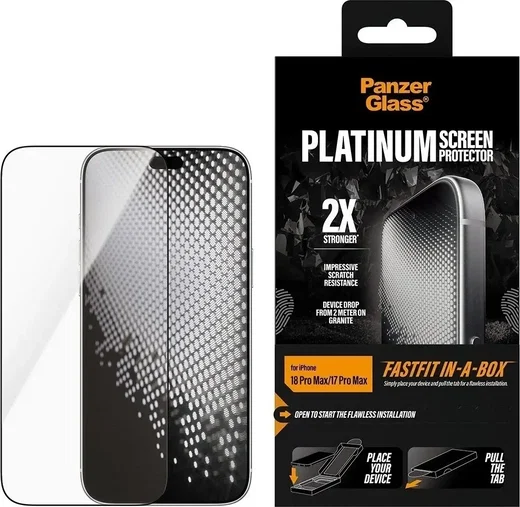 PanzerGlass Platinum Ultra-Wide iPhone 18 Pro Max / 17 Pro Max Screen Protector afbeelding 1