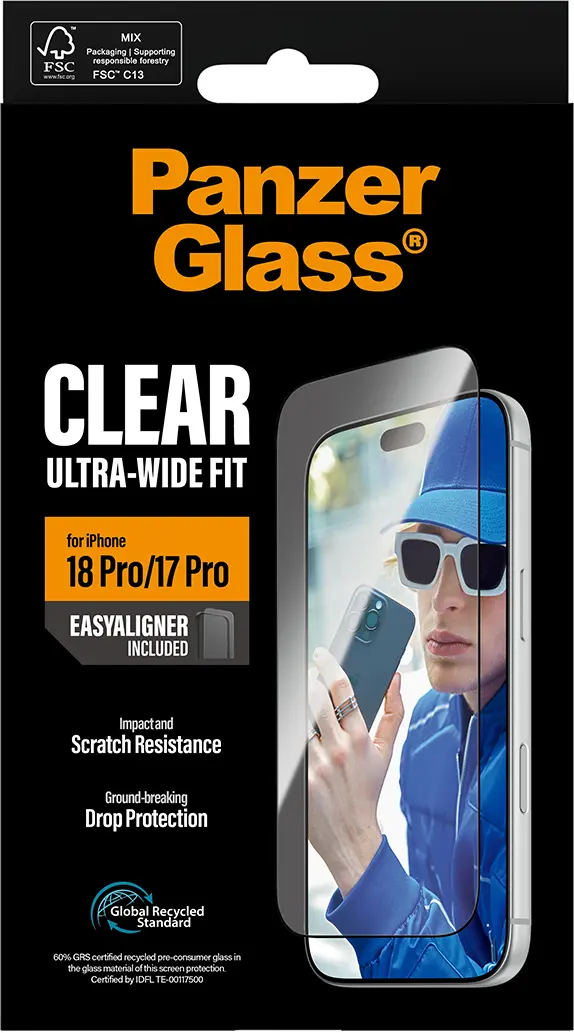 PanzerGlass Ultra-Wide iPhone 18 Pro / 17 Pro Screen Protector Tempered Glass afbeelding 9