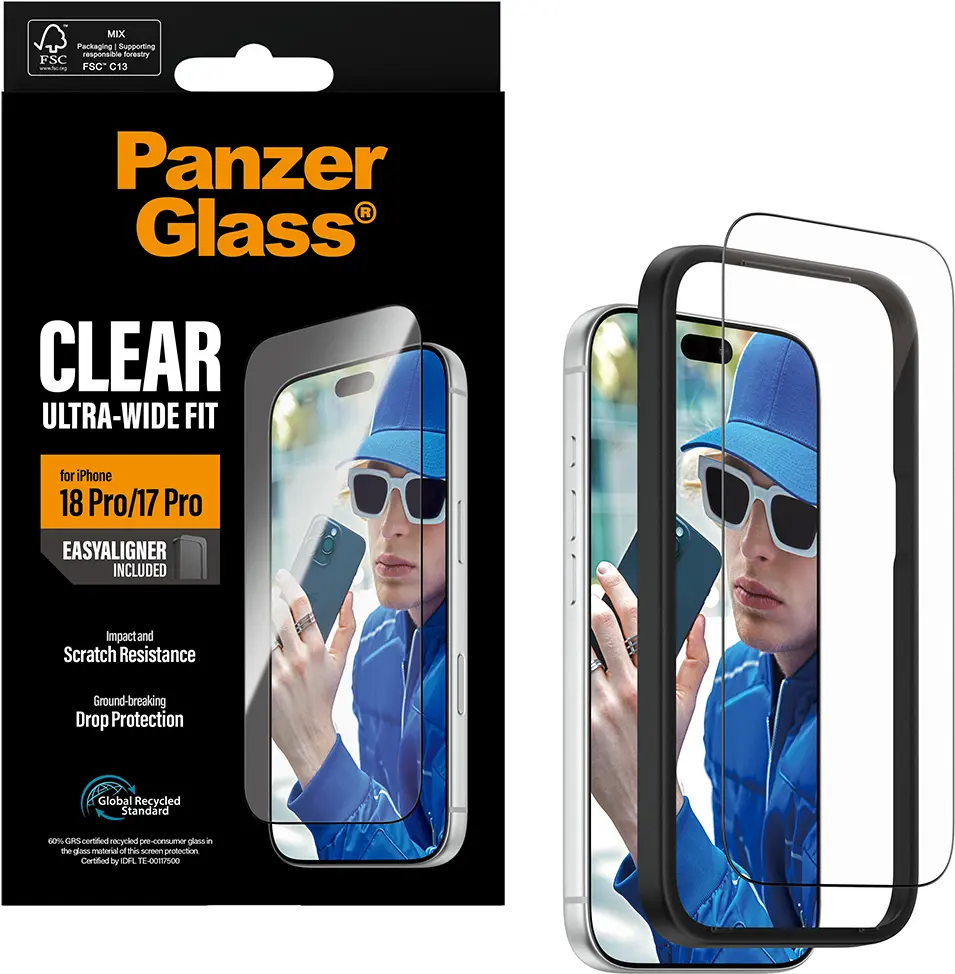 PanzerGlass Ultra-Wide iPhone 18 Pro / 17 Pro Screen Protector Tempered Glass afbeelding 11