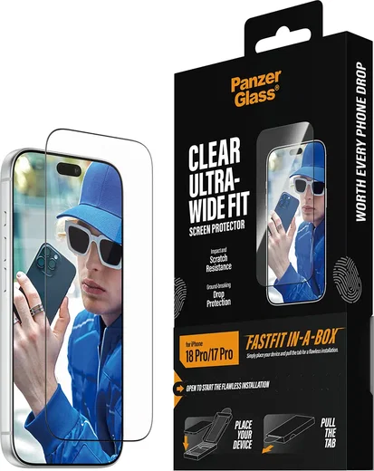 PanzerGlass FastFit Ultra-Wide iPhone 18 Pro / 17 Pro Screen Protector afbeelding 15