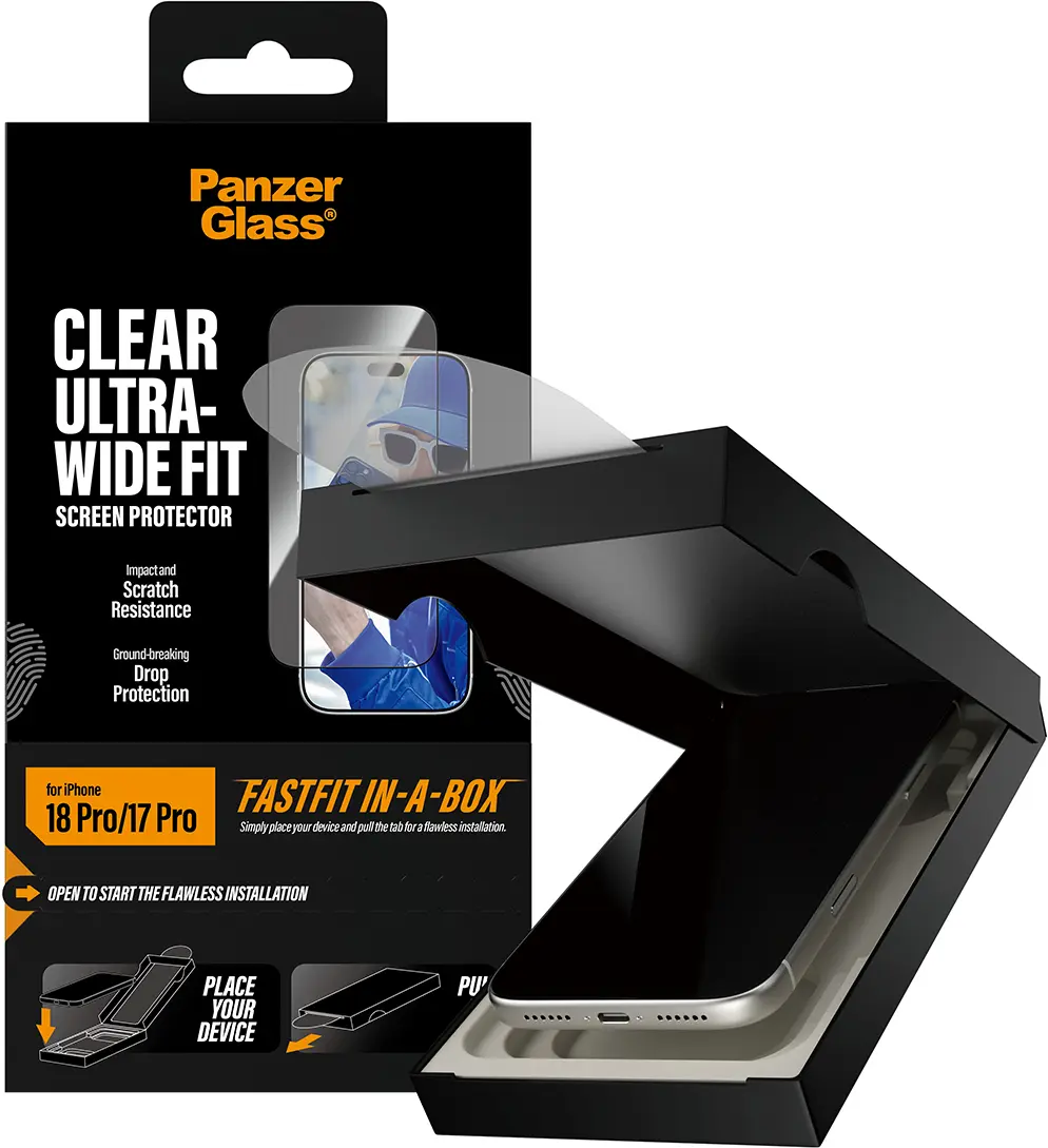 PanzerGlass FastFit Ultra-Wide iPhone 18 Pro / 17 Pro Screen Protector afbeelding 14