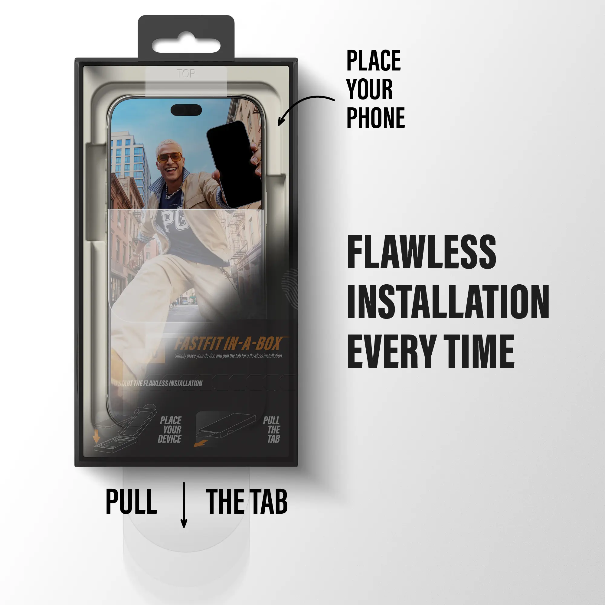 PanzerGlass FastFit Ultra-Wide iPhone 18 Pro / 17 Pro Screen Protector afbeelding 3