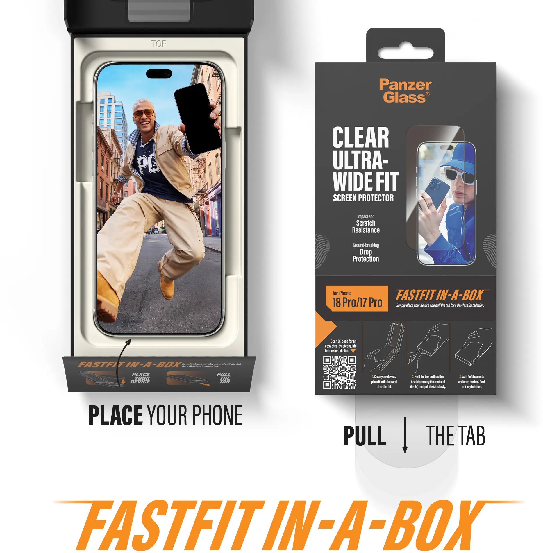 PanzerGlass FastFit Ultra-Wide iPhone 18 Pro / 17 Pro Screen Protector afbeelding 8
