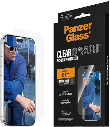 PanzerGlass Classic Fit Apple iPhone 18 Pro Screen Protector Tempered Glass afbeelding 6