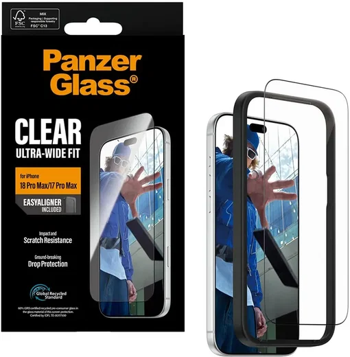 PanzerGlass Ultra-Wide iPhone 18 Pro Max / 17 Pro Max Screen Protector Tempered afbeelding 1