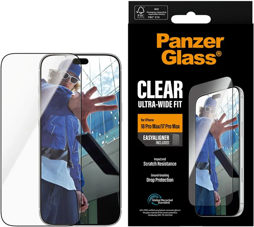 PanzerGlass Ultra-Wide iPhone 18 Pro Max / 17 Pro Max Screen Protector Tempered afbeelding 3