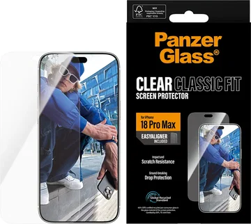 PanzerGlass Classic Fit Apple iPhone 18 Pro Max Screen Protector Tempered Glass