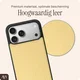 AVY Apple iPhone 18 Pro Max - Classic Kit - Leather Croco Geel afbeelding 6