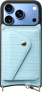 AVY Apple iPhone 18 Pro - Classic Kit - Leather Croco Blauw