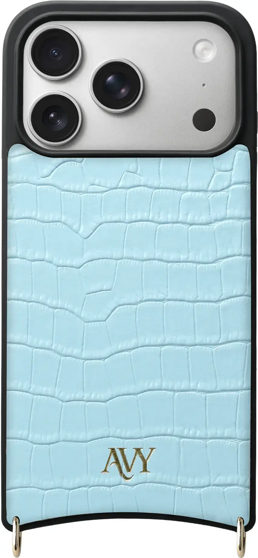 AVY Apple iPhone 18 Pro - Classic Kit - Leather Croco Blauw afbeelding 16