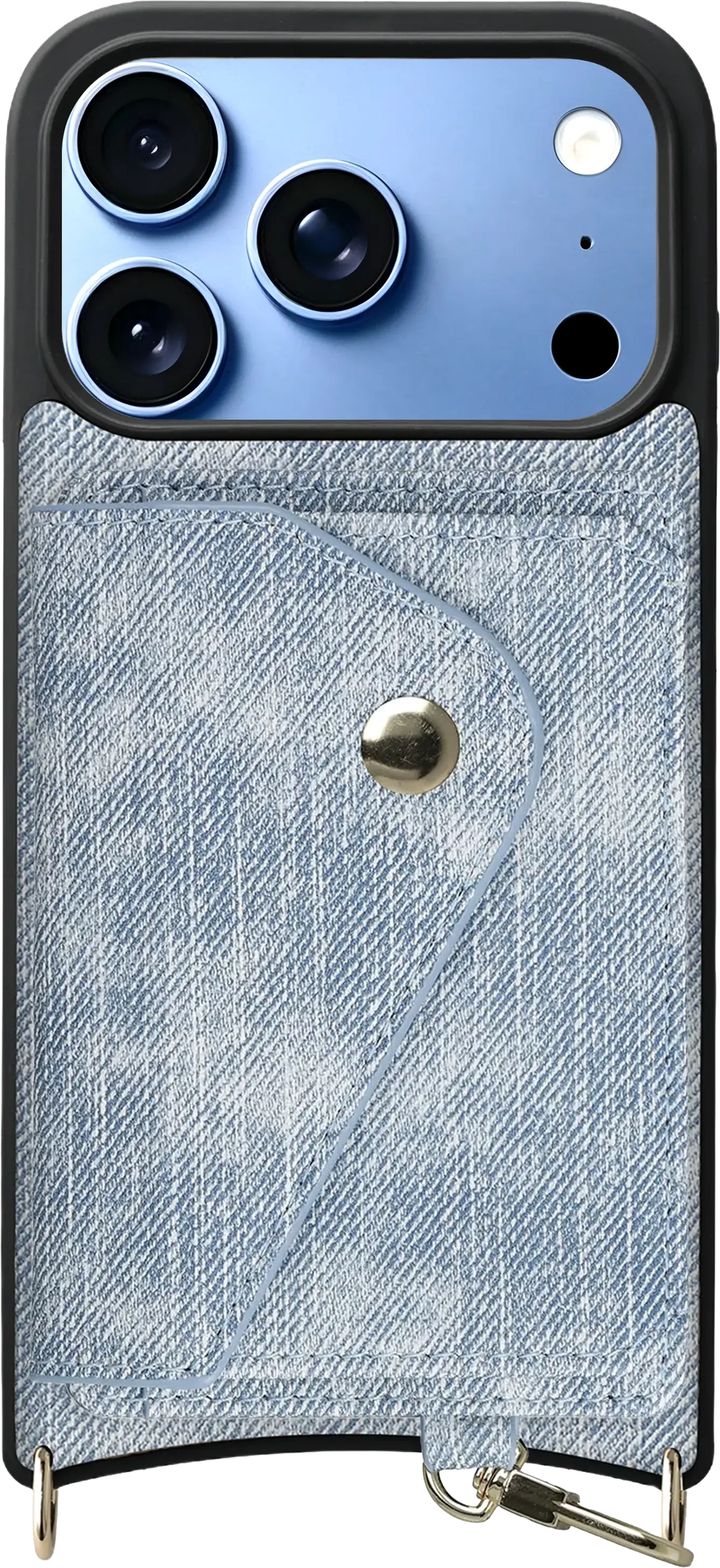 AVY Apple iPhone 18 Pro - Classic Kit - Leather Denim Blauw afbeelding 1