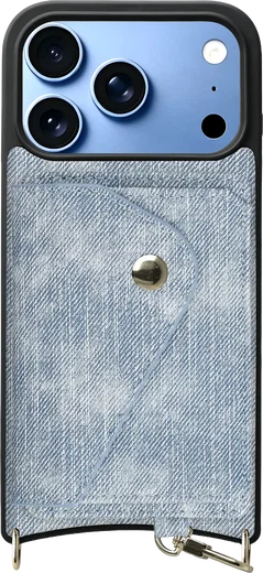AVY Apple iPhone 18 Pro - Classic Kit - Leather Denim Blauw afbeelding 1